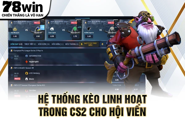 Hệ thống kèo linh hoạt trong CS2 cho hội viên